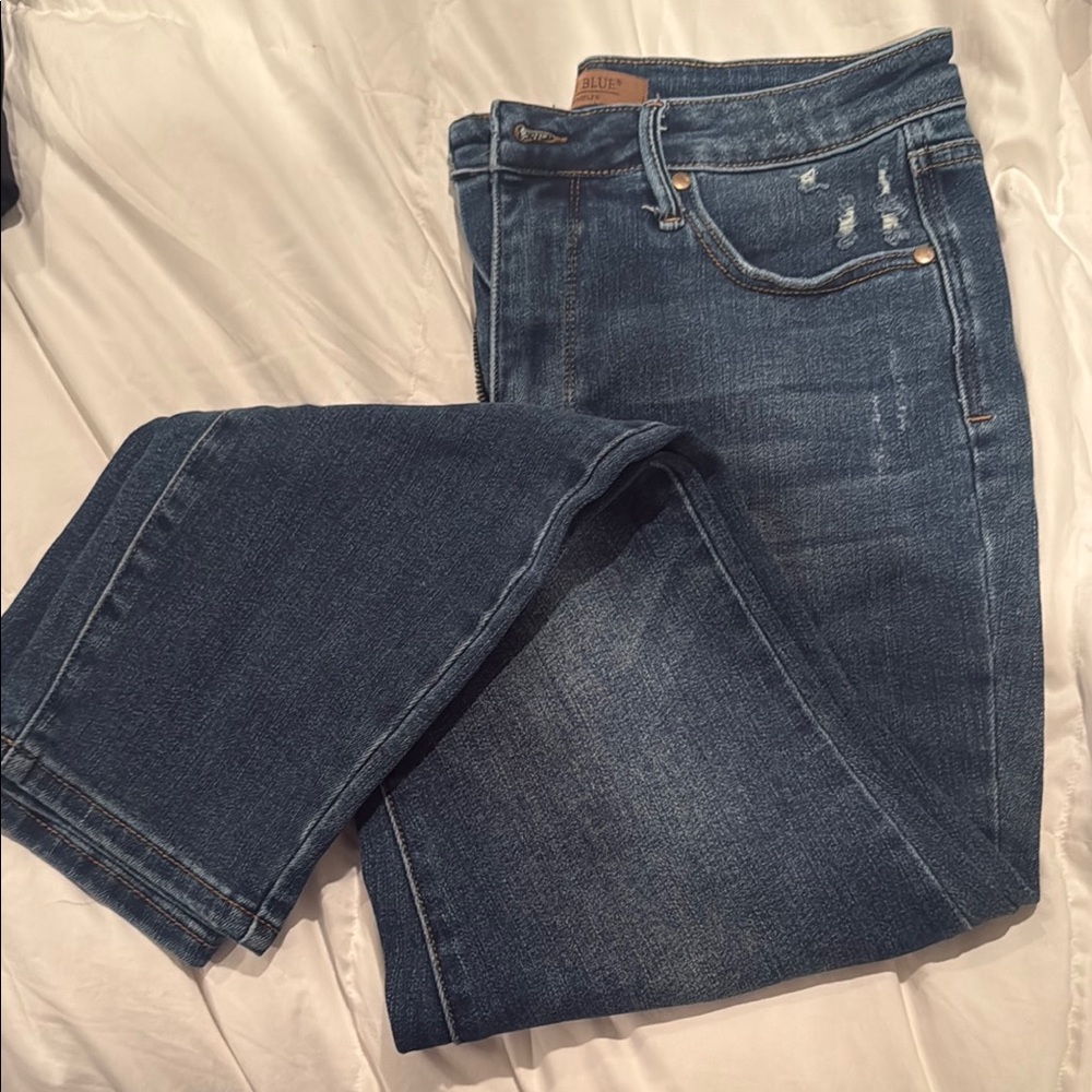 Judy Blue Skinny Jeans Blue with Natural Fade